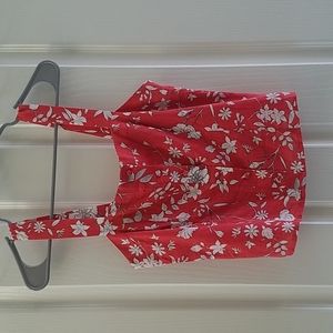 Gianni Bini Linen Blend Crop Top